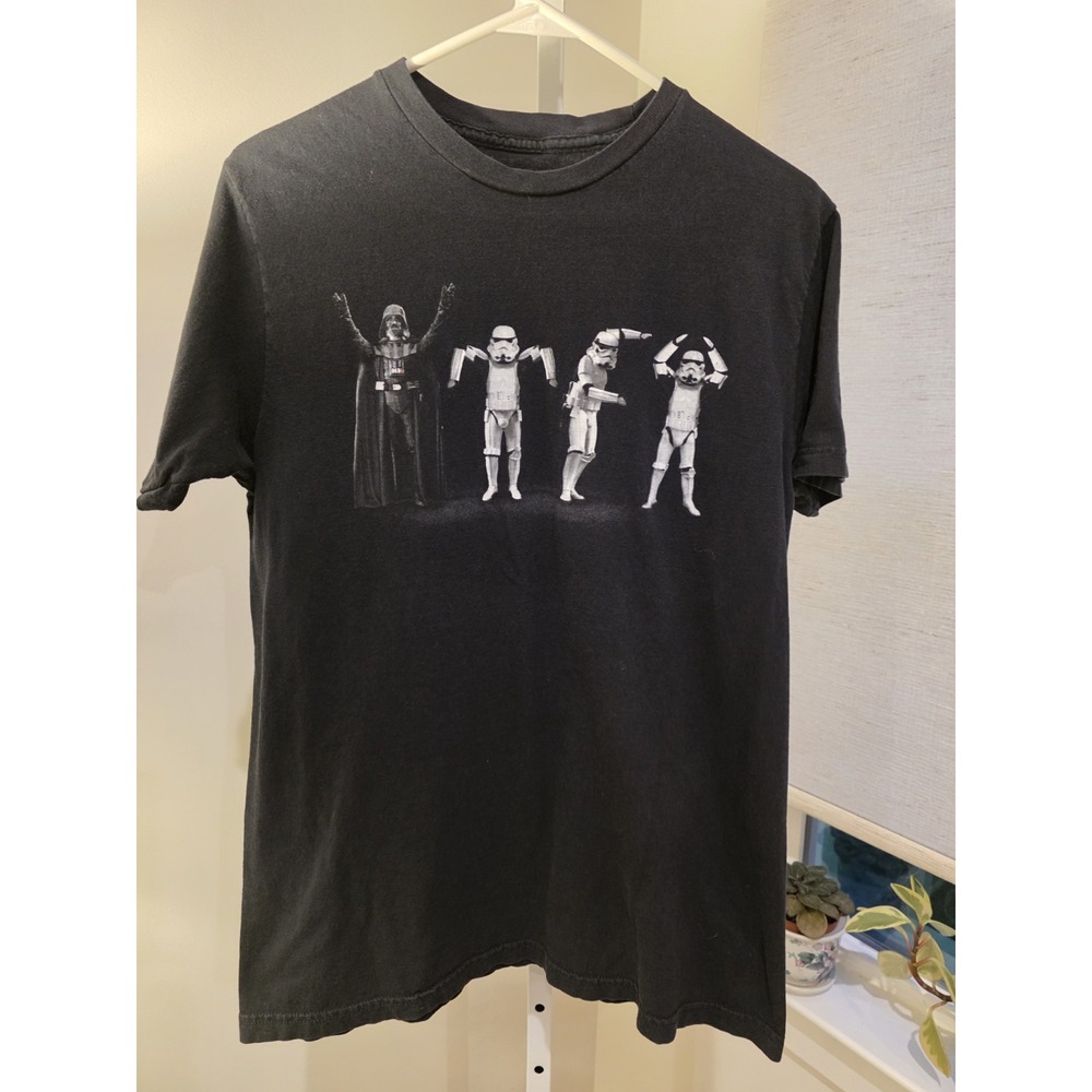 STAR WARS STORMTROOPERS YMCA TEE SHIRT L Black Shortsleeve